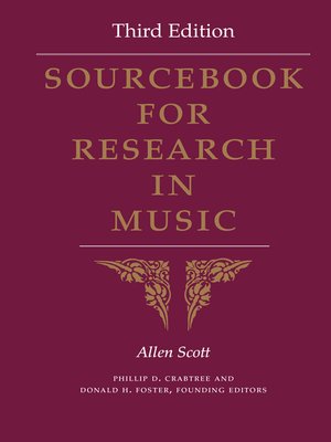 cover image of Sourcebook for Research in Music